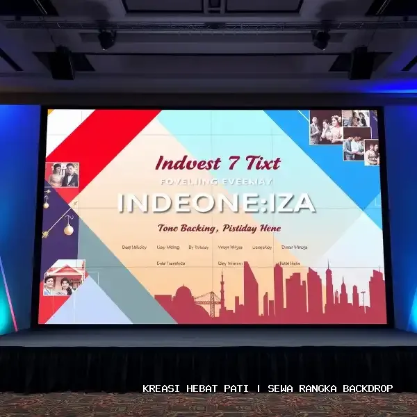 Sewa Rangka Backdrop Pati | Visual Mewah & Pemasangan Presisi