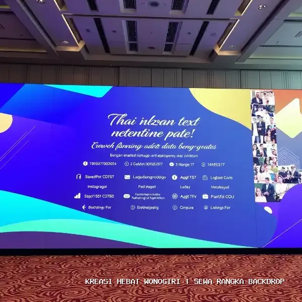 sewa rangka backdrop Wonogiri