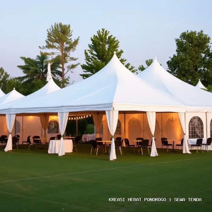 Sewa Tenda Ponorogo – Keamanan Struktur dan Kenyamanan Tamu