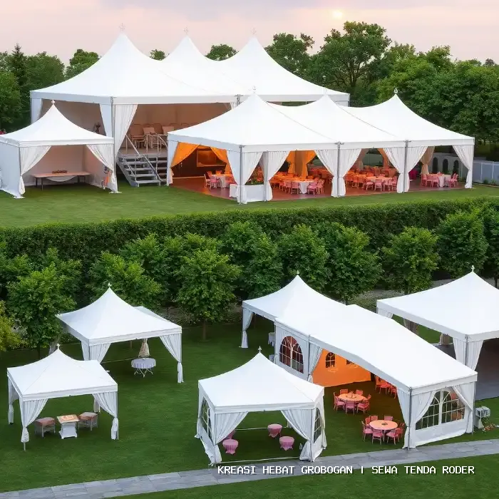 Sewa Tenda Roder Grobogan – Struktur Aman dan Dekorasi Mewah