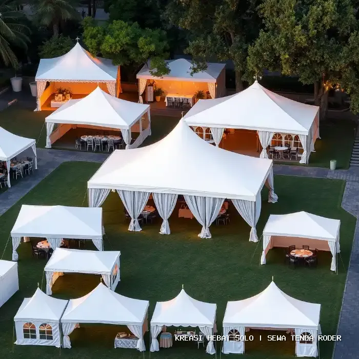 Sewa Tenda Roder Solo – Struktur Aman dan Estetika Mewah