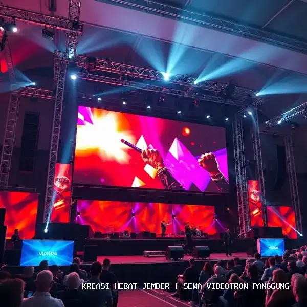 Sewa Videotron Panggung Jember – Videotron Outdoor P5.9 High Brightness