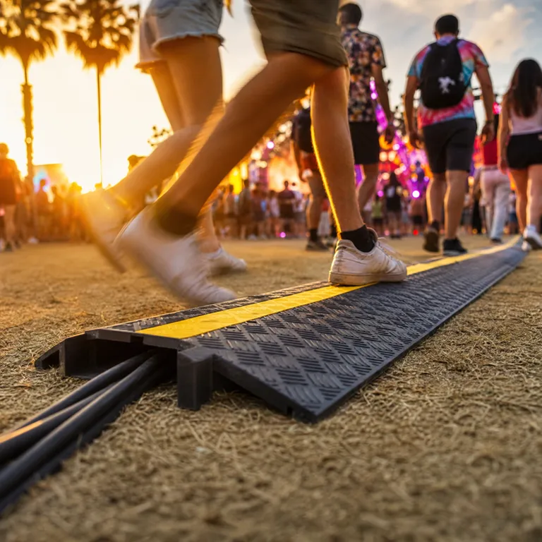 Portfolio Rubber Speed Bump Cable Protector Banyumas – Solusi Aman untuk Event Anda
