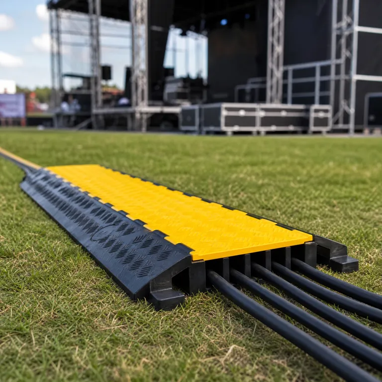 Portfolio Rubber Speed Bump Cable Protector Banyumas – Solusi Aman untuk Event Anda