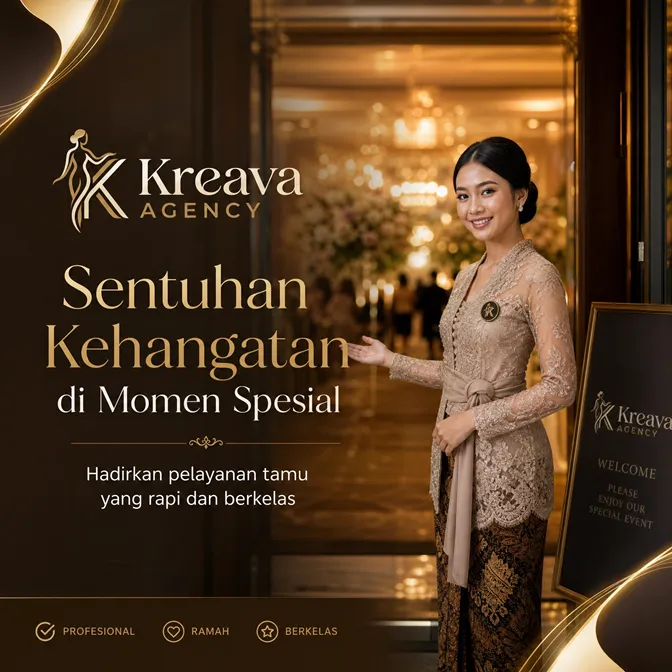 Portfolio Sewa Usher untuk Acara Anda – rapi dan terarah dan dapat dikonfirmasi dari detail layanan